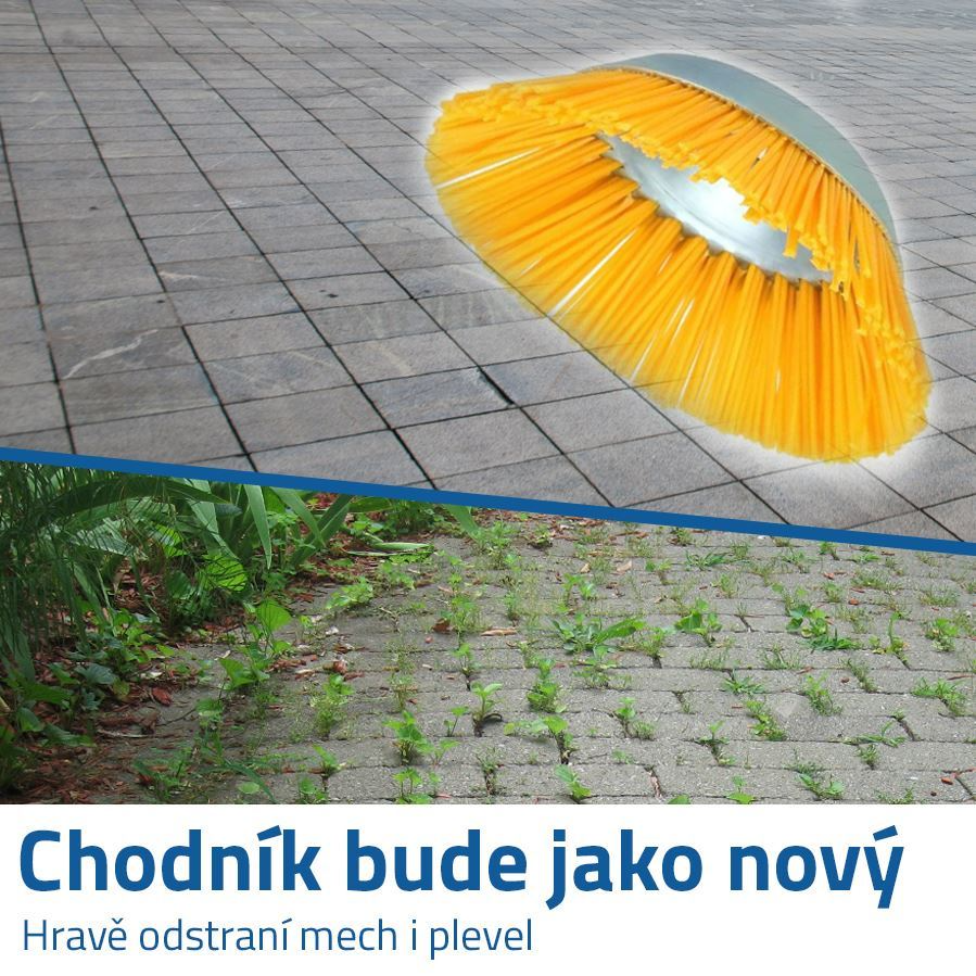 Čistící nástavec na křovinořez