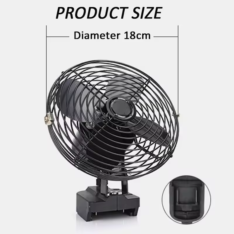 Přenosný bezdrátový ventilátor na AKU baterii