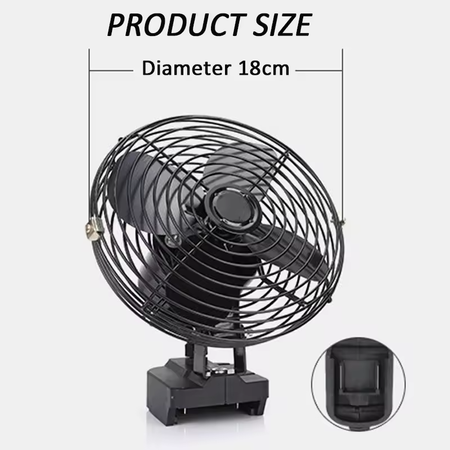 Přenosný bezdrátový ventilátor na AKU baterii